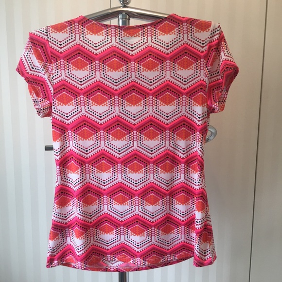 Worthington Petite sleeveless pink and white blouse Size M - Picture 2 of 5